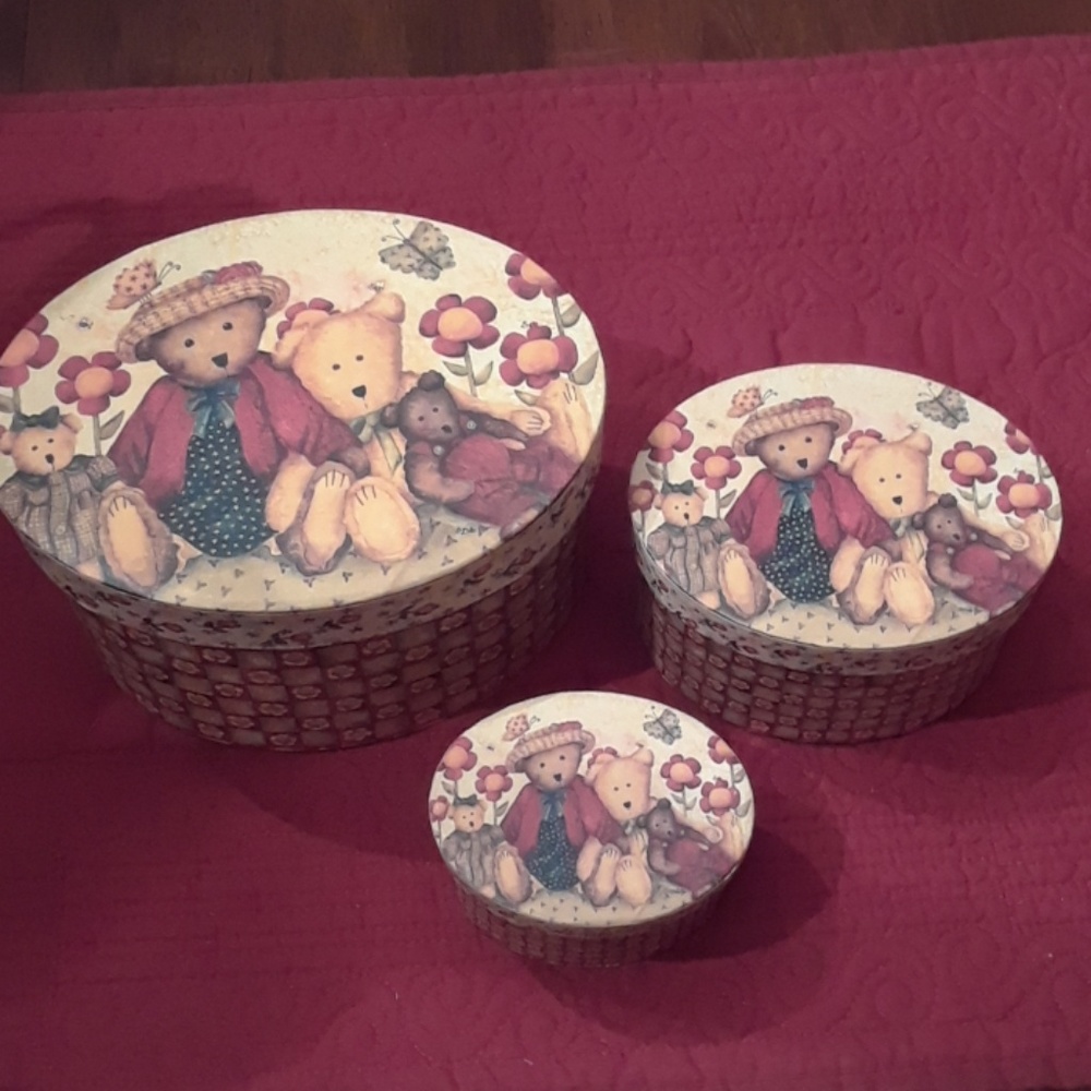 L.A. Lang Set 3 Decorative Boxes